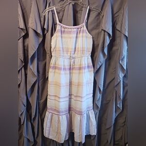 Cat & Jack Girls L 10-12 Dress Liner Pink Lilac White Cute Easter Summer Dress